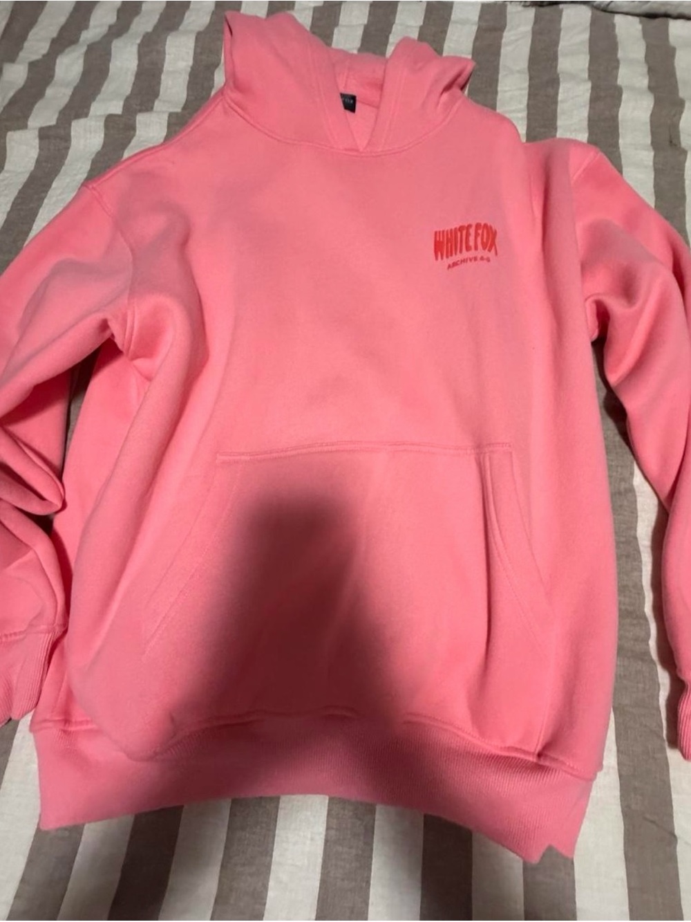 White Fox Boutique Pink Crewneck Hoodie
